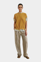 Rachel Comey - Billi Sweatshirt - Camel - Shirts & Tops - YUCCA, boutiques Denver, women’s high quality sweatshirt.
