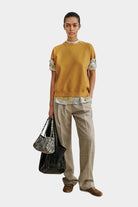 Rachel Comey - Billi Sweatshirt - Camel - Shirts & Tops - YUCCA, boutiques Denver, women’s high quality sweatshirt.