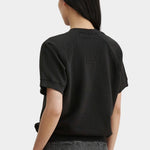 Rachel Comey Billi Sweatshirt Charcoal back view showing raglan seams