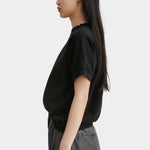 Rachel Comey Billi Sweatshirt Charcoal side view showing relaxed silhouette