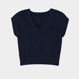 Flay lay of the Rachel Comey Corsa Top in Navy.