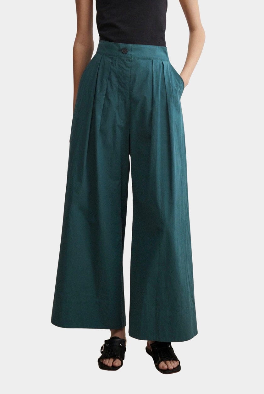 Rachel Comey - Coxsone Pant - Dark Juniper - Pants - YUCCA, Women’s clothing store Denver, women’s elevated trousers.