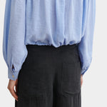 Rachel Comey Dini pant in black, back detail showing waistband and soft structure