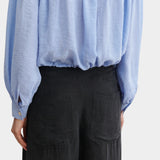 Rachel Comey Dini pant in black, back detail showing waistband and soft structure