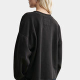 Rachel Comey Fonder Sweatshirt Charcoal back view showing relaxed shape and patch detail
