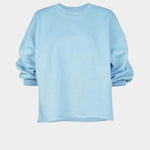Rachel Comey Fond Sweatshirt in Light Blue with oversized fit and sculptural long sleeves