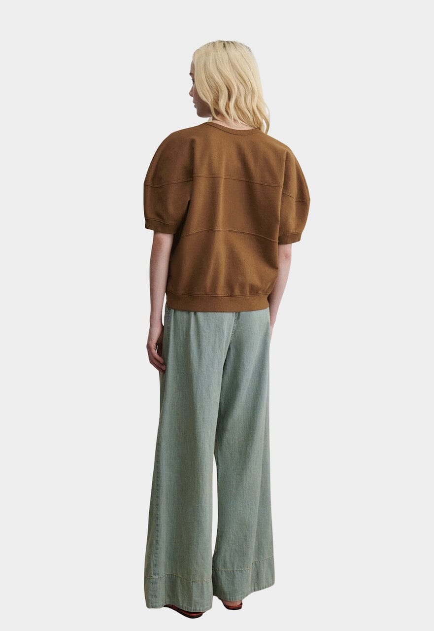Rachel Comey | Football Sweatshirt In Bronze - SHOP YUCCA Shirts & Tops RACHEL COMEY - YUCCA 