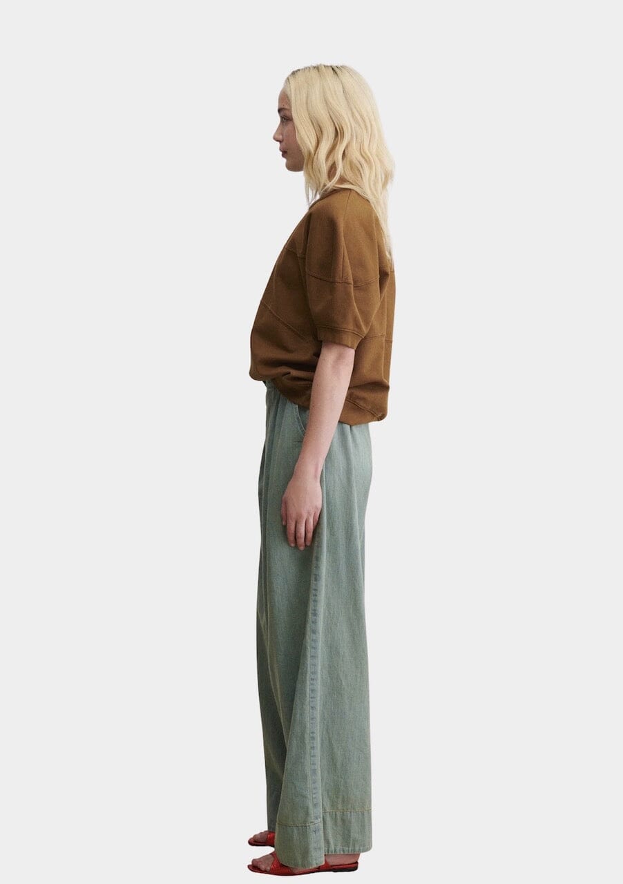 Rachel Comey | Football Sweatshirt In Bronze - SHOP YUCCA Shirts & Tops RACHEL COMEY - YUCCA 