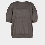 Flay lay of Rachel Comey Football Tee in Ash. Available at YUCCA Denver.