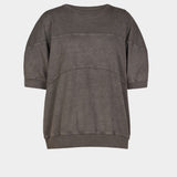 Flay lay of Rachel Comey Football Tee in Ash. Available at YUCCA Denver.