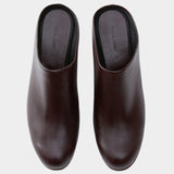 Rachel Comey Gammon Clog Auburn top view showing slip on shape and rounded toe
