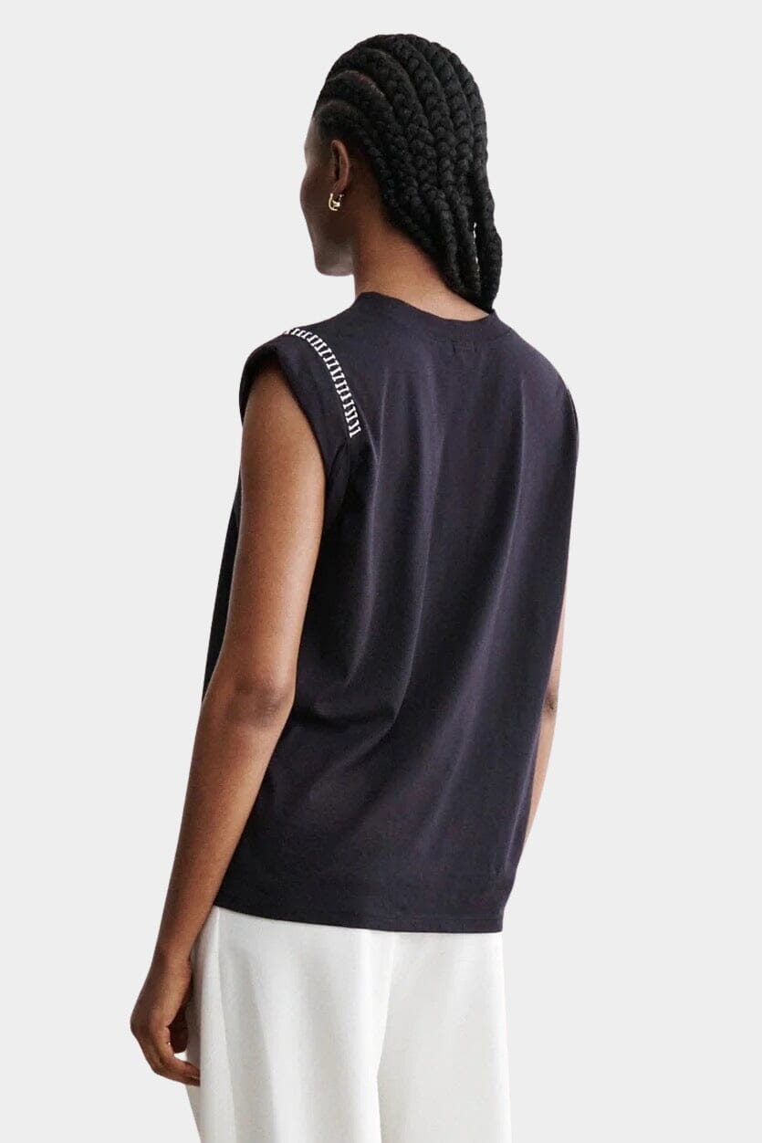 Rachel Comey - Miles Tee - Black - Shirts & Tops - YUCCA, Boutiques Denver, stylish tops for women, high quality casual tops.