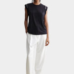Rachel Comey - Miles Tee - Black - Shirts & Tops - YUCCA, Boutiques Denver, stylish tops for women, high quality casual tops.