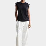 Rachel Comey - Miles Tee - Black - Shirts & Tops - YUCCA, Boutiques Denver, stylish tops for women, high quality casual tops.