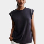 Rachel Comey - Miles Tee - Black - Shirts & Tops - YUCCA, Boutiques Denver, stylish tops for women, high quality casual tops.