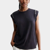 Rachel Comey - Miles Tee - Black - Shirts & Tops - YUCCA, Boutiques Denver, stylish tops for women, high quality casual tops.