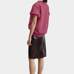 Rachel Comey Stanza sweatshirt rose back view short sleeve sweatshirt