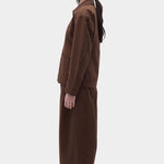 Rita Row Minos Jacket brown cotton jacket side profile view