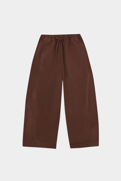 Rita Row Paradiso Pants brown cotton barrel leg pants flat lay front view