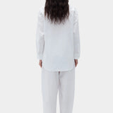 Rita Row Posets Shirt white organic cotton poplin button up shirt back view