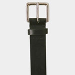 Shaina Mote Classic Belt Black detail silver buckle black leather belt classic hardware