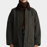Painter Coat Herringbone, Moss