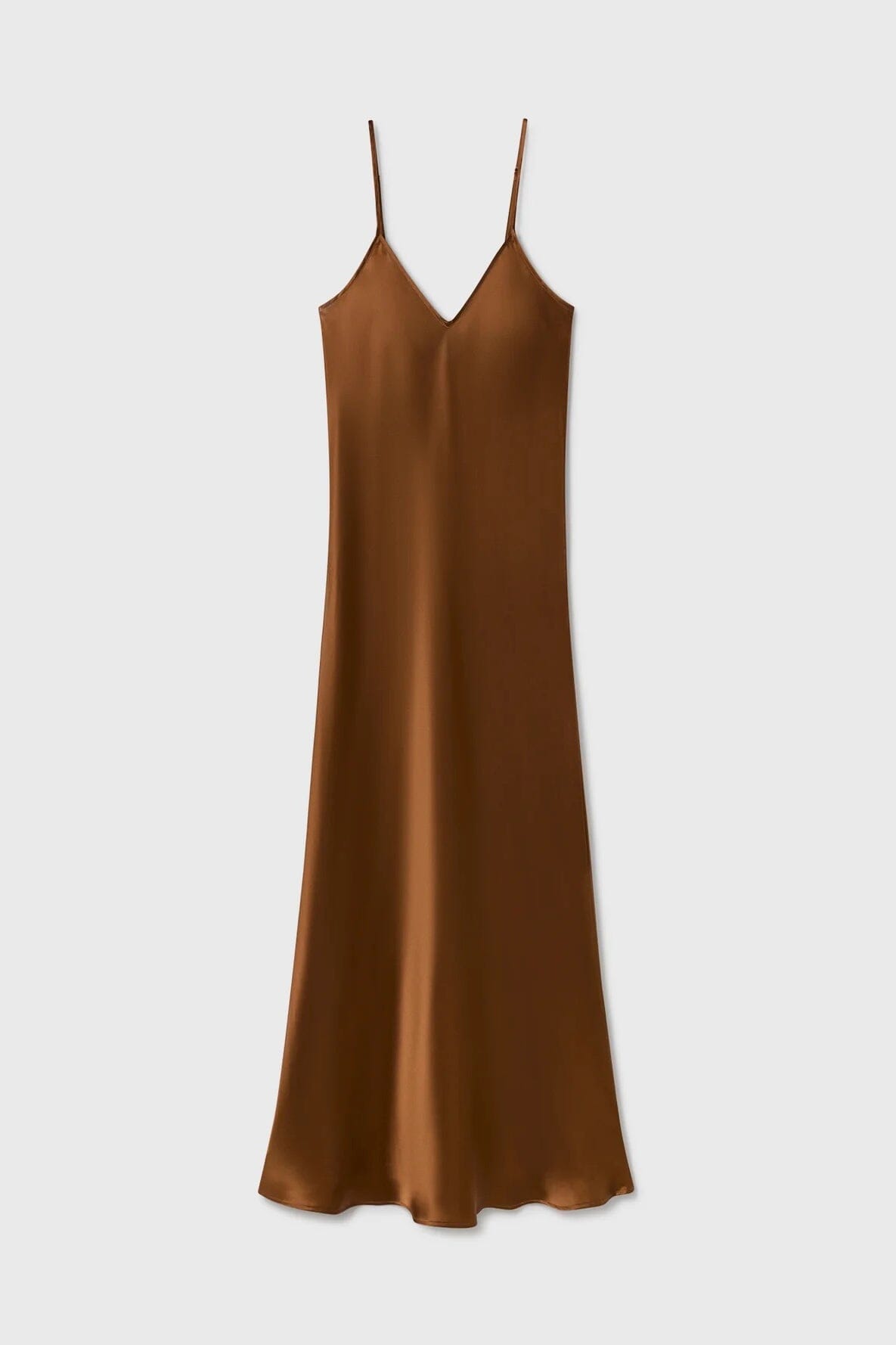 Silk Laundry | 90s Slip Dress In Van Dyke Brown - SHOP YUCCA Dress SILK LAUNDRY - YUCCA 