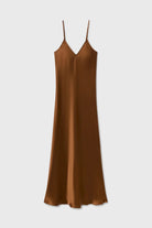 Silk Laundry | 90s Slip Dress In Van Dyke Brown - SHOP YUCCA Dress SILK LAUNDRY - YUCCA 