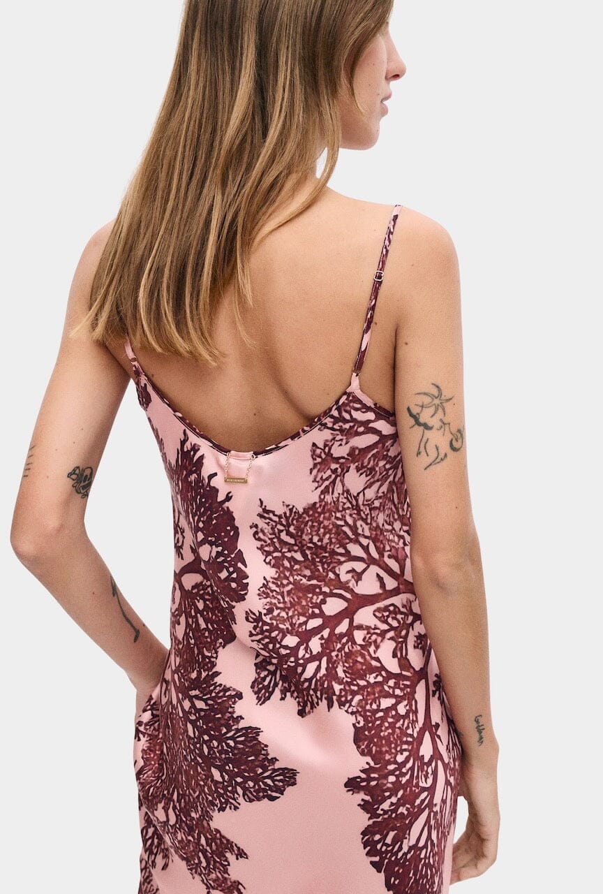 Silk Laundry - 1996 Dress - Pressed Coral - Dress - YUCCA, artistic clothing for women, Women’s clothing store Denver.