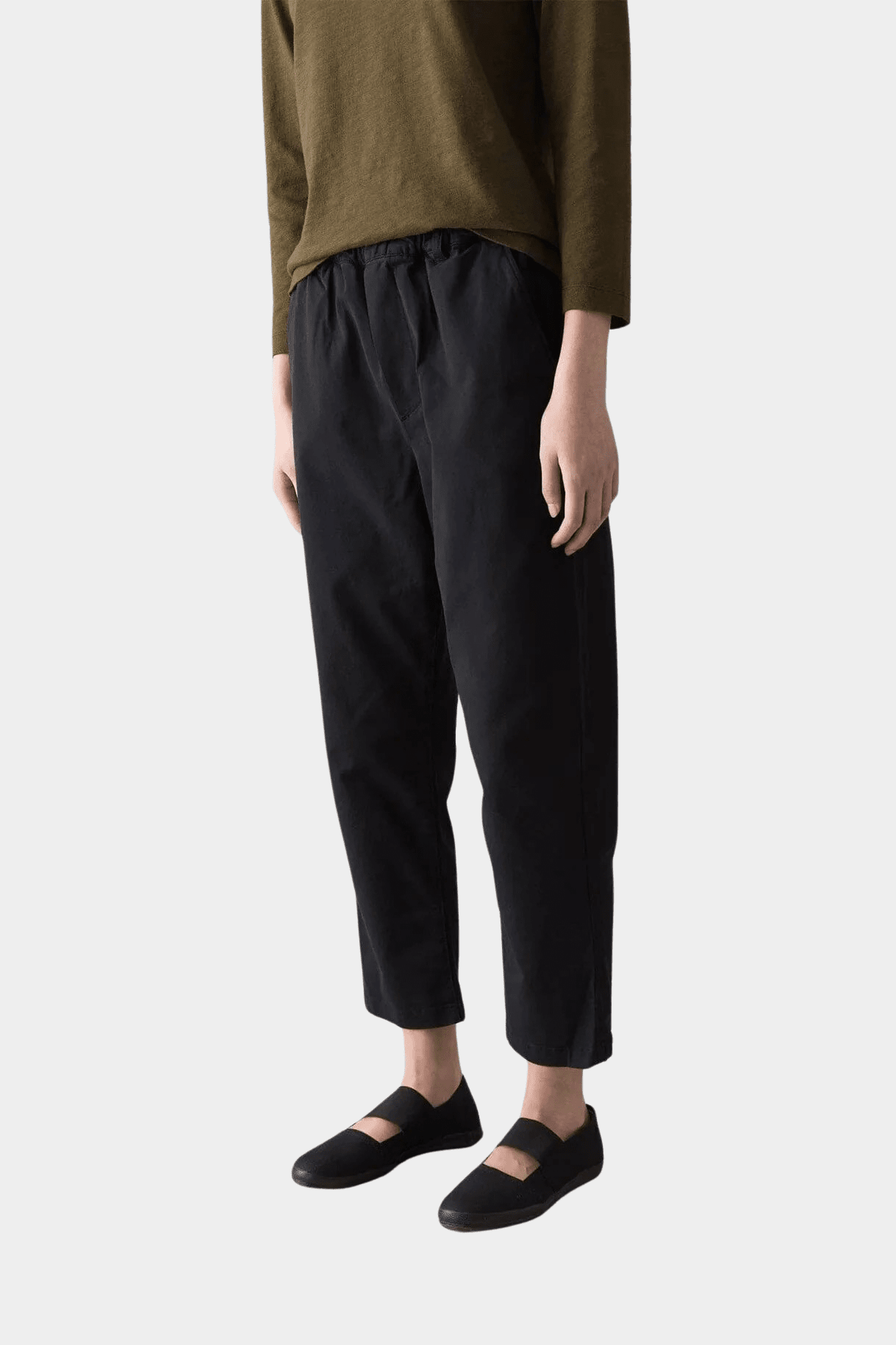 TOAST | Gabi Cotton Pull On Pants In Soft Black - SHOP YUCCA Pants TOAST - YUCCA 