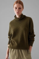 TOAST | Roll Neck Cashmere Sweater In Olive - SHOP YUCCA Sweater TOAST - YUCCA 