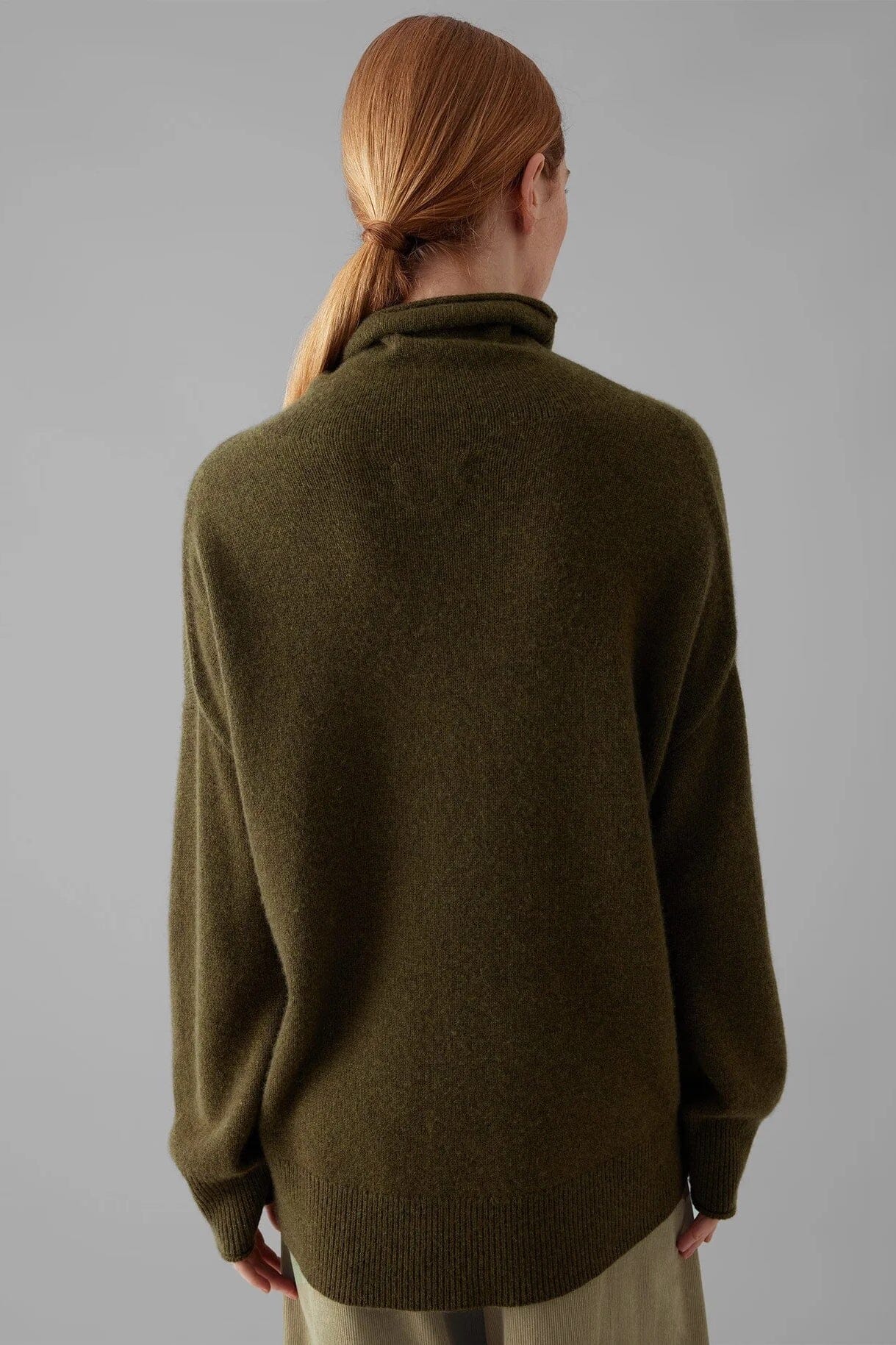 TOAST | Roll Neck Cashmere Sweater In Olive - SHOP YUCCA Sweater TOAST - YUCCA 