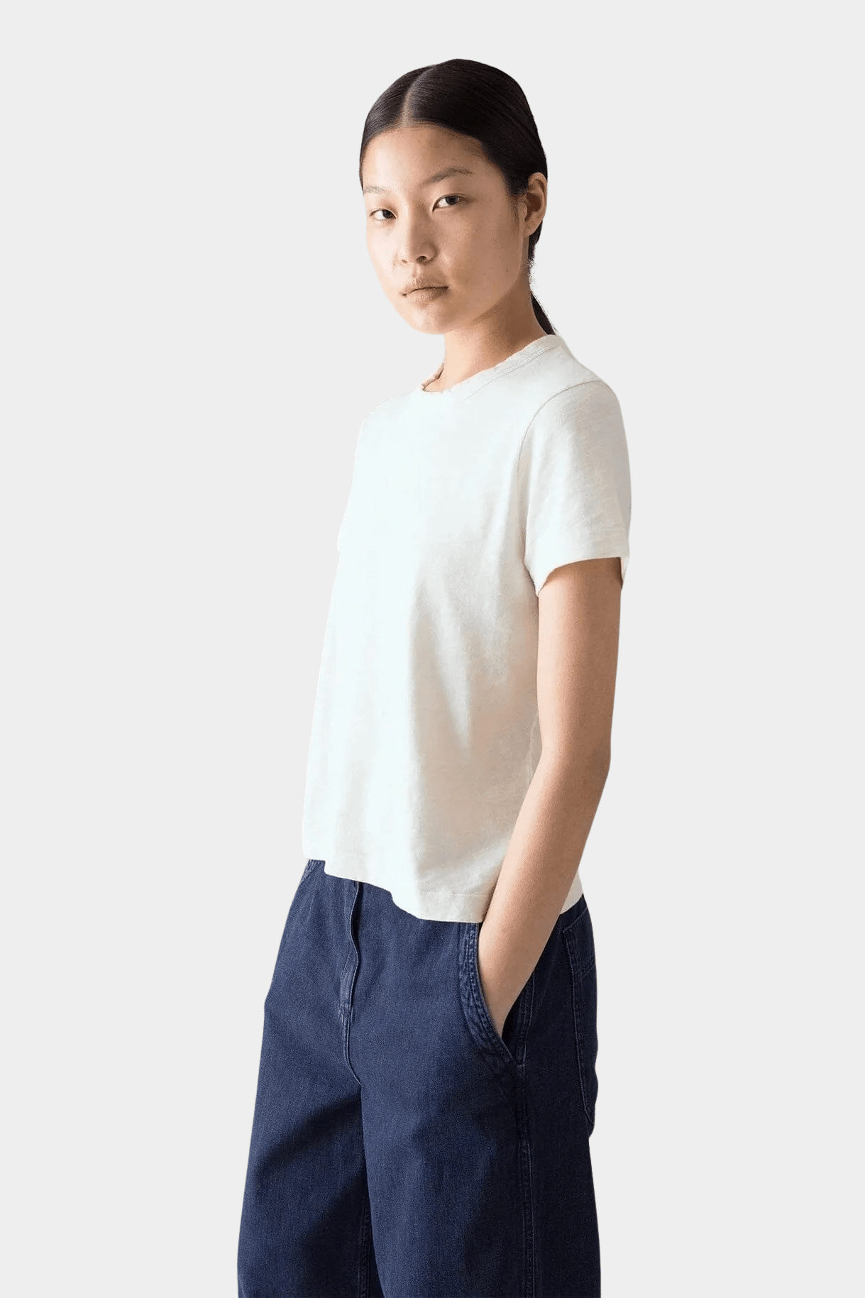 TOAST | Sadie Cotton Boy Tee In Chalk - SHOP YUCCA Shirts & Tops TOAST - YUCCA 