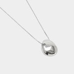 Wolf Circus Naya necklace sterling silver egg pendant close up detail