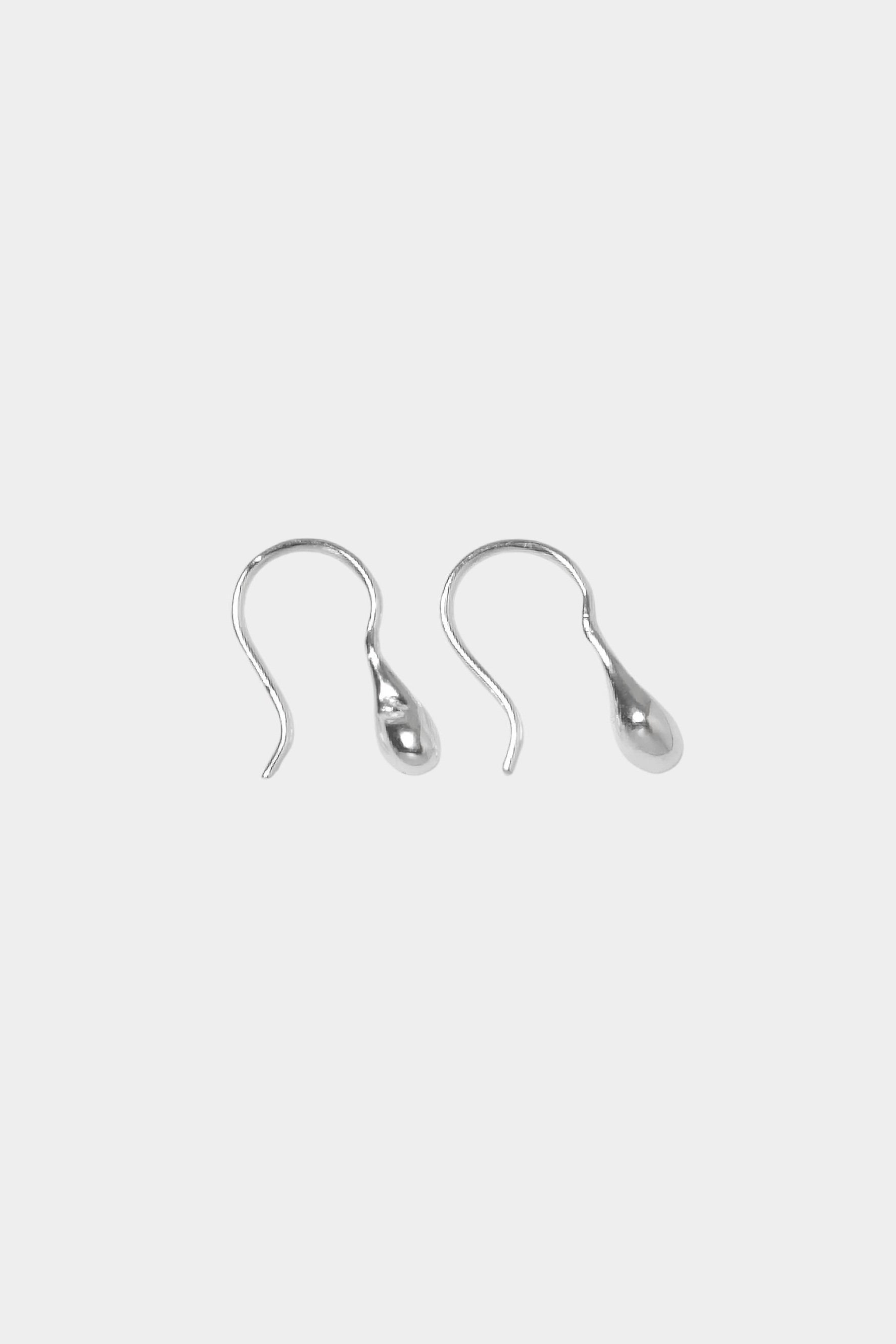 Small Sage Earrings Sterling Silver Wolf Circus flat lay silver hook drop earrings