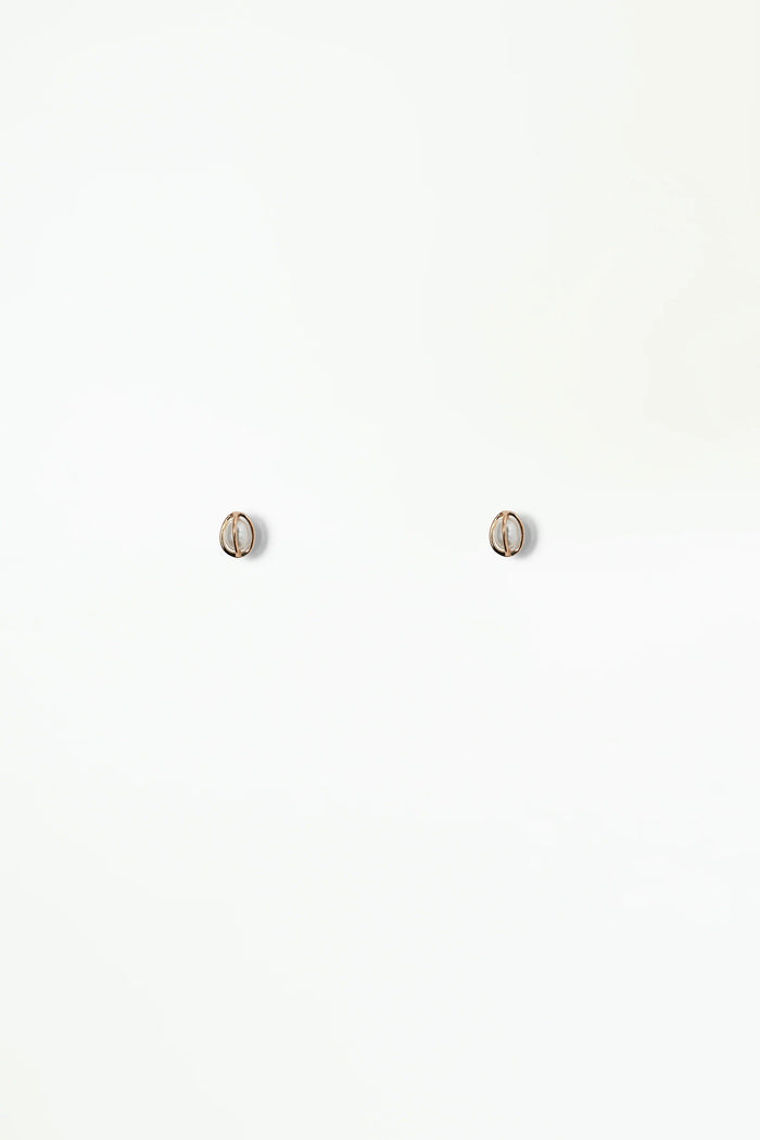 Caged Pearl Stud Earring
