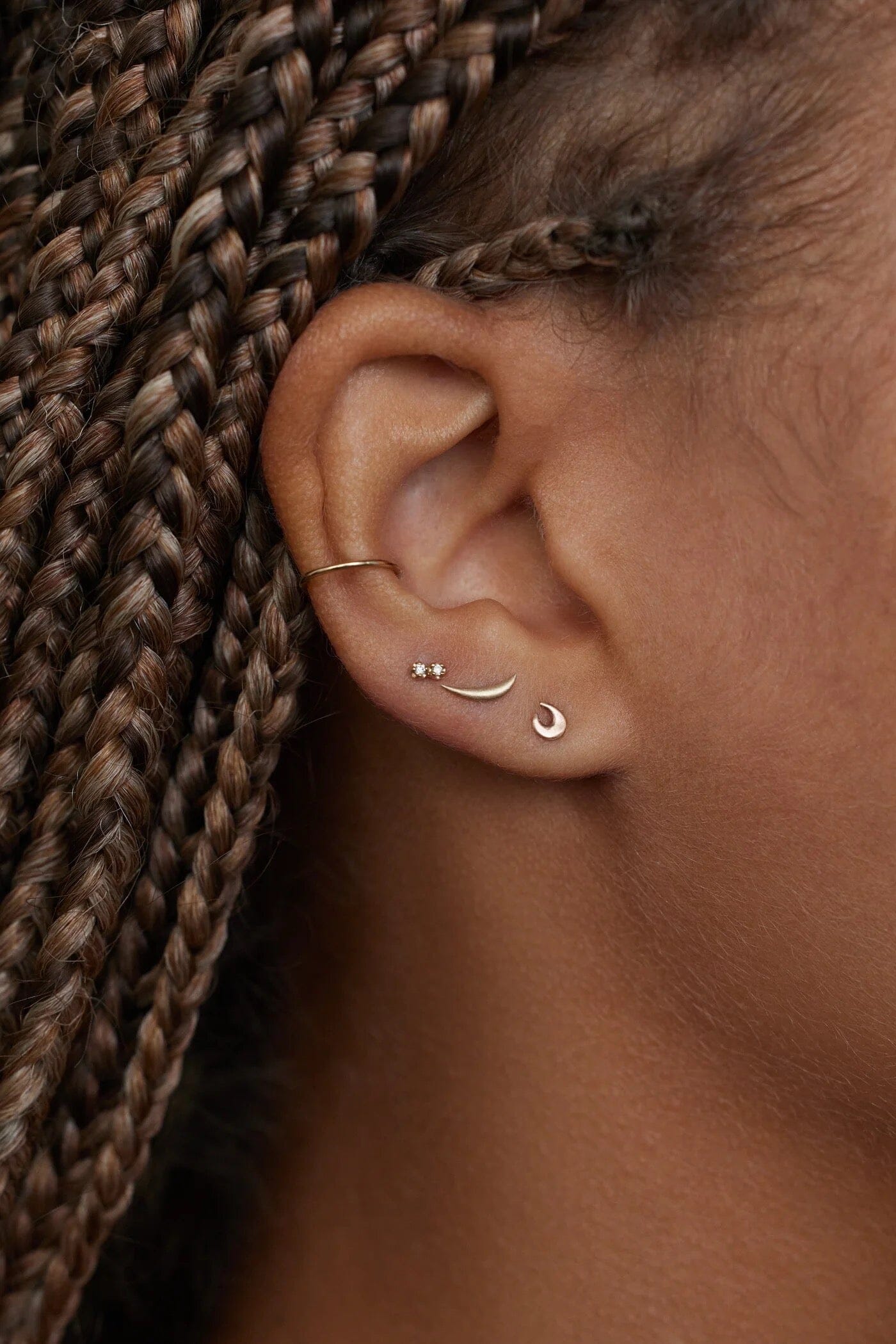 wwake - Crescent Wisp Earring - Earrings - YUCCA, artistic jewelry for women, boutique near me, boutique stores near me.