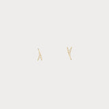 Wwake - Crossed Stick Wisp - Earrings - YUCCA, artistic jewelry for women, boutique stores near me, unique jewelry denver.