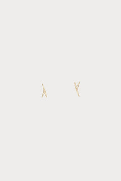 Wwake - Crossed Stick Wisp - Earrings - YUCCA, artistic jewelry for women, boutique stores near me, unique jewelry denver.