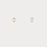 Wwake - Diamond Padlock Stud Earring - Earrings - YUCCA, artistic jewelry for women, boutique stores near me.