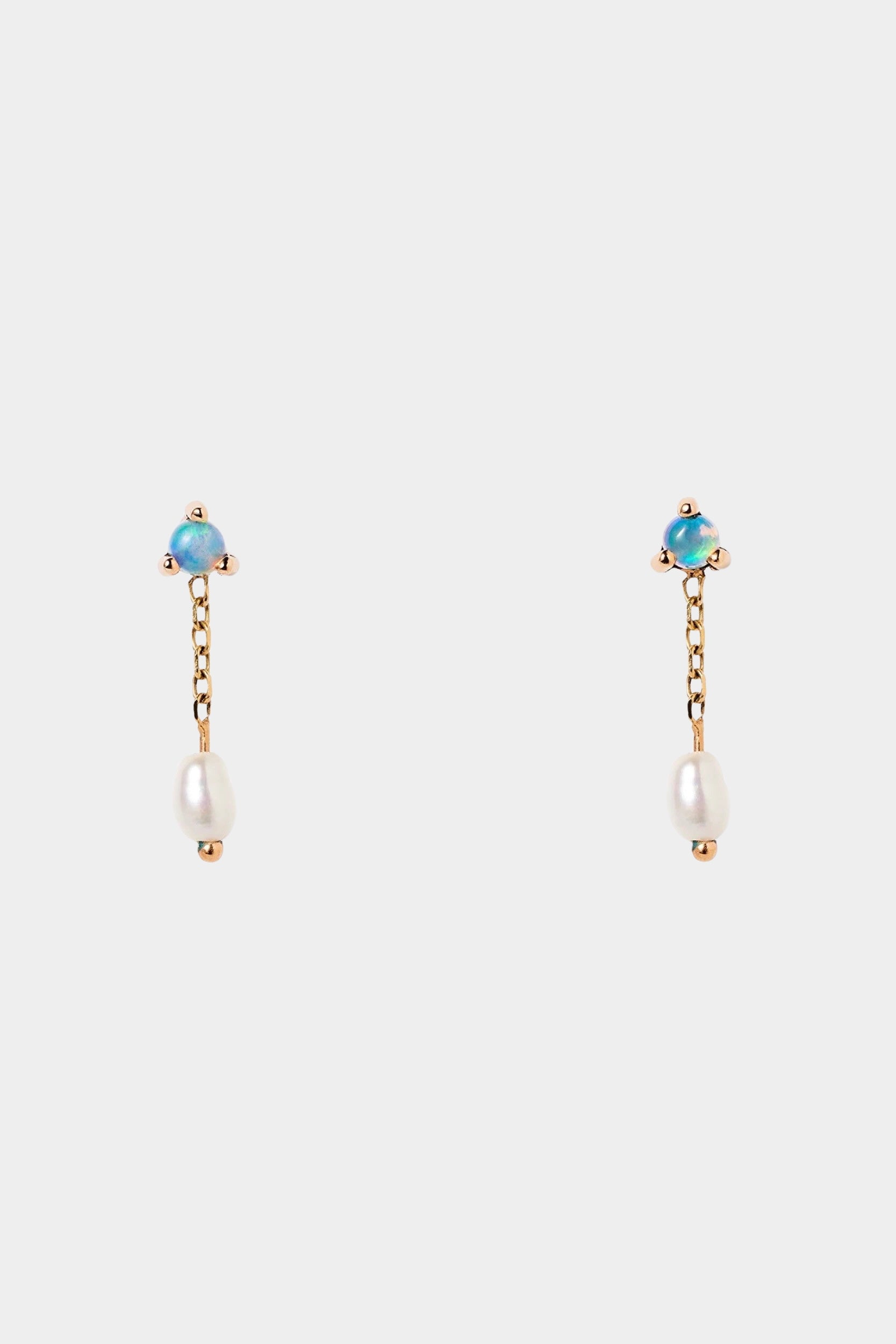 WWAKE large opal and pearl shower earrings at SHOP YUCCA Denver