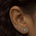 Wwake - Large Opal Arc Earring - Earrings - YUCCA, artistic jewelry for women, boutique near me.