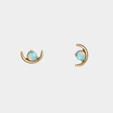 Wwake - Large Opal Arc Earring - Earrings - YUCCA, artistic jewelry for women, boutique near me.
