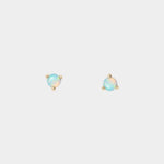 Wwake - Large Opal Studs - Earrings - YUCCA, Artistic jewelry for women, boutique near me, unique jewelry denver.