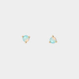 Wwake - Large Opal Studs - Earrings - YUCCA, Artistic jewelry for women, boutique near me, unique jewelry denver.