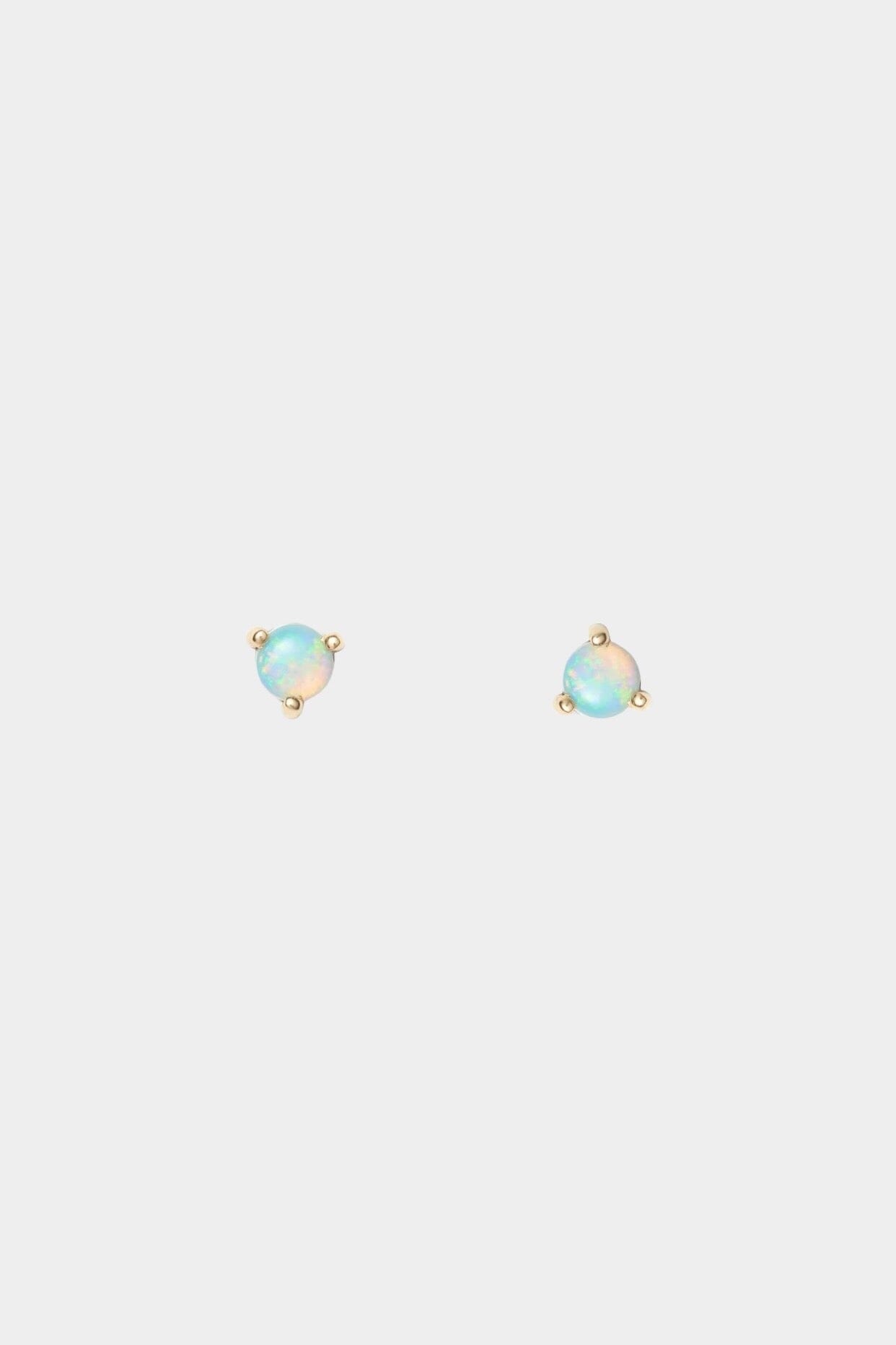 Wwake - Large Opal Studs - Earrings - YUCCA, Artistic jewelry for women, boutique near me, unique jewelry denver.
