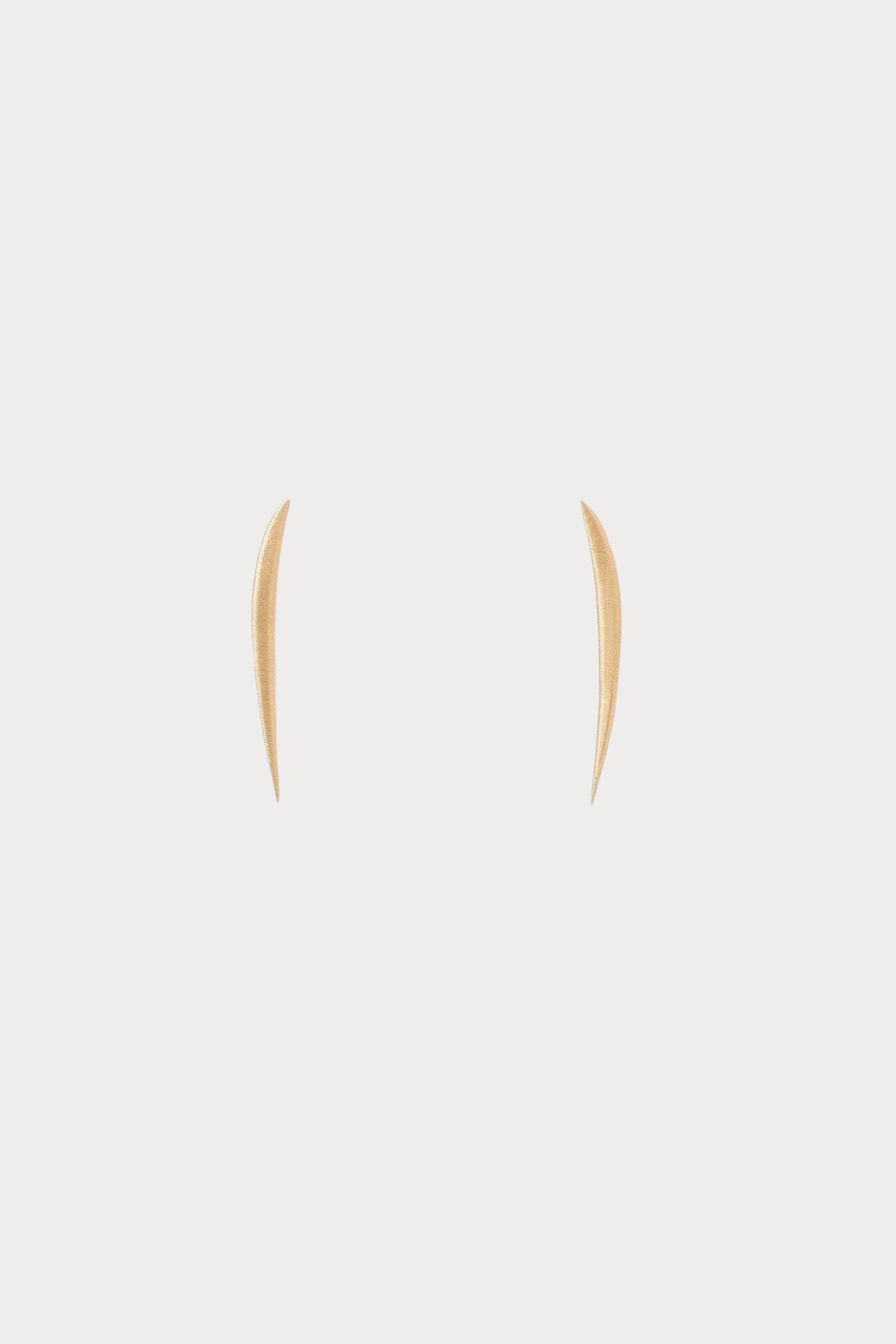 WWAKE - Stick Wisp Earring - YUCCA, minimalist fine jewelry, understated everyday jewelry, modern fine jewelry Denver.