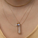 wwake | Long Metaphor Necklace - Necklaces - YUCCA, artistic jewelry for women, unique jewelry denver.