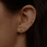 Wwake- Long Pearl Shower Earring - Earrings - YUCCA, artistic jewelry for women, boutique near me, unique jewelry denver.