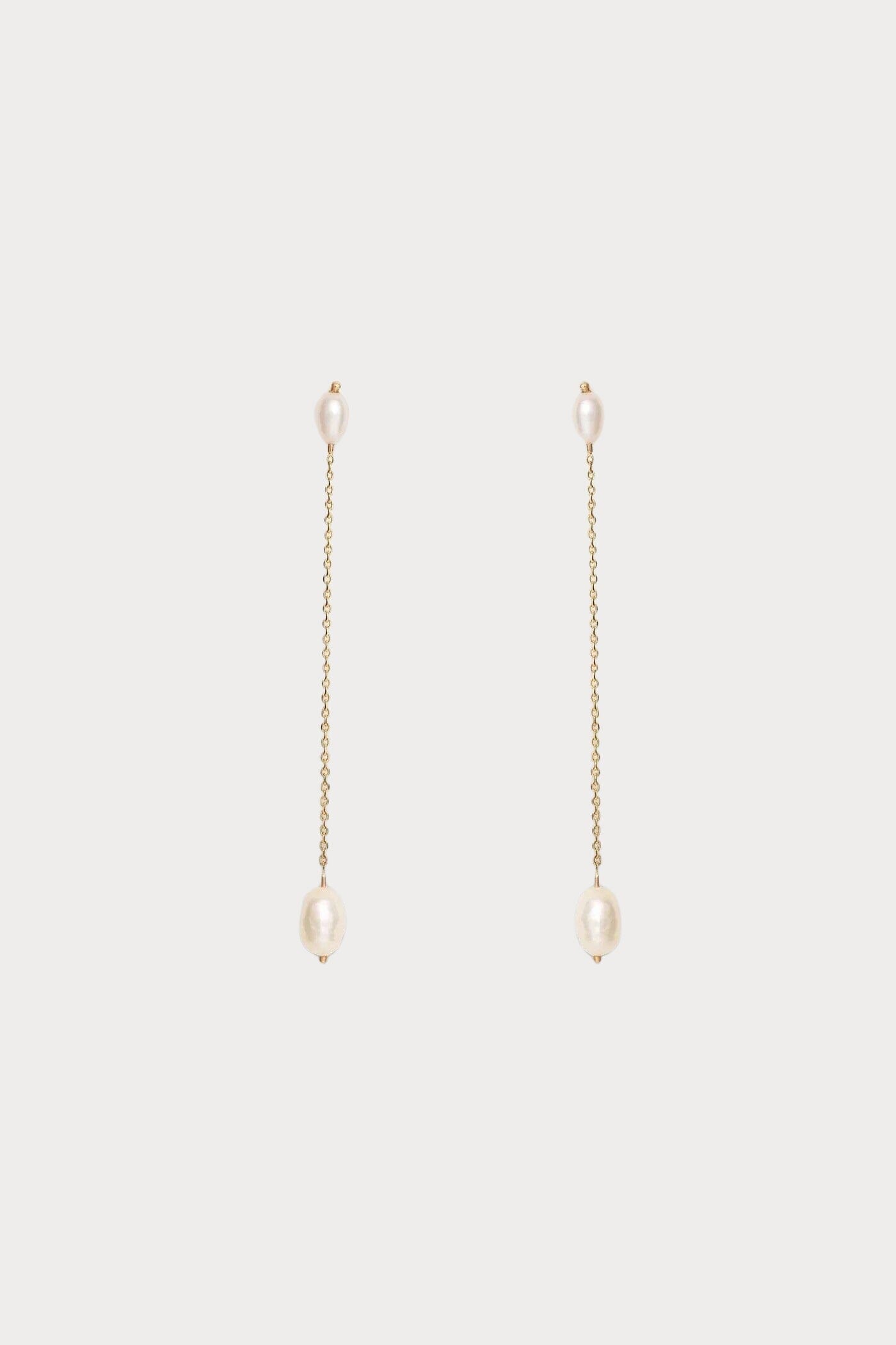 Wwake- Long Pearl Shower Earring - Earrings - YUCCA, artistic jewelry for women, boutique near me, unique jewelry denver.